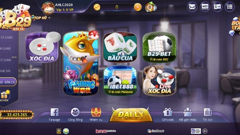 Độ HOT của B29 không thua kém gì so với các cổng game khác