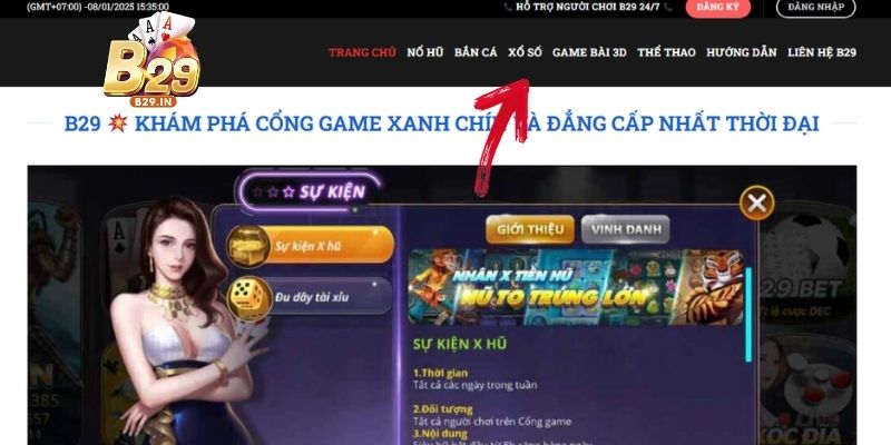 Khi đã tìm được lô đẹp, anh em đừng quên chốt ngay tại mục xổ số của B29