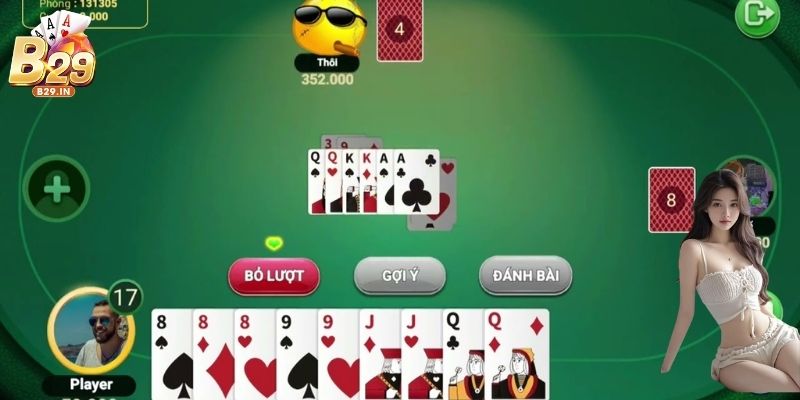 Quy trình của một ván cược game Tiến Lên Miền Nam